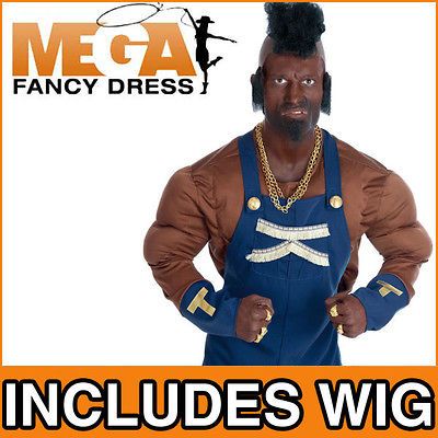 Mercenary Mr T Fancy Dress 80s A Team Mens 80s Costume