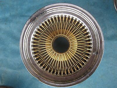 15 DAYTON WIRE RIM WHEEL CHROME GOLD