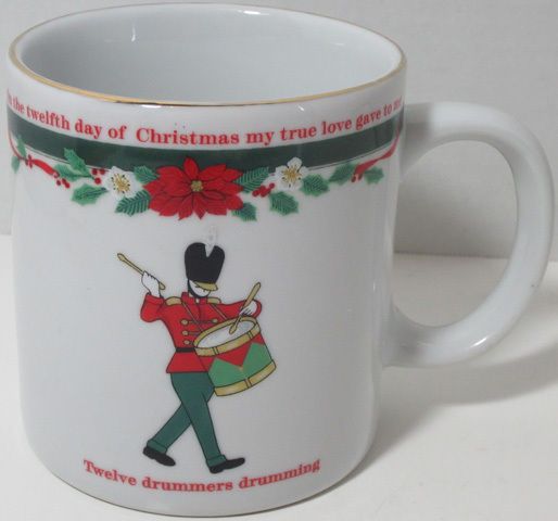 Tienshan Fine China DECK THE HALLS 12 Days CHRISTMAS TWELVE DRUMMERS