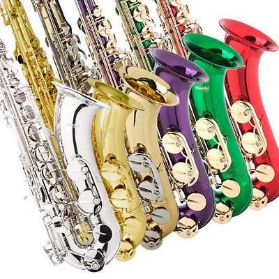 Mendini Tenor Sax Saxophone ~Gold Silver Blue Green Purple Red +Tuner