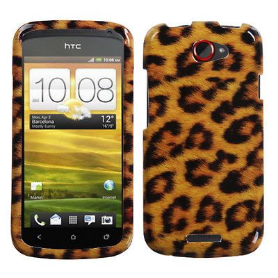 MOBILE HTC ONE S SANP ON HARD CASE LEOPARD SKIN PRINT