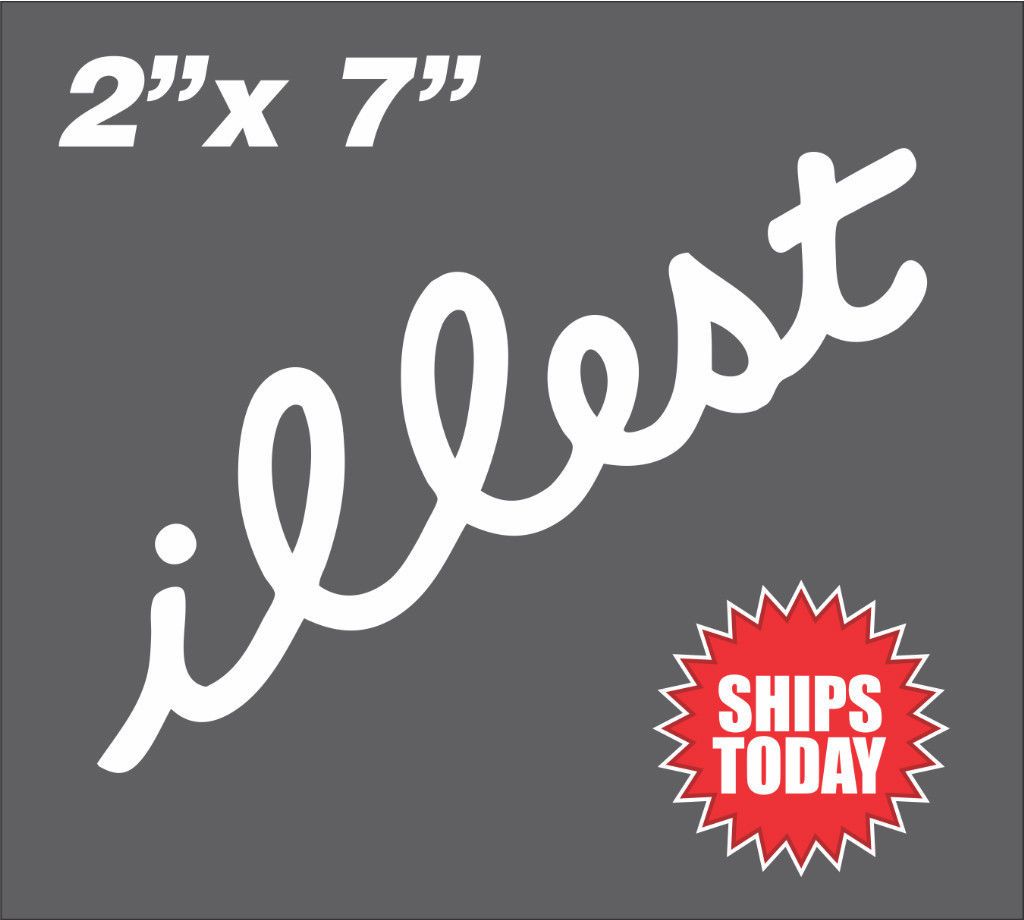 Illest Sticker Decal 2   JDM I love Haters Honda fatlace hellaflush