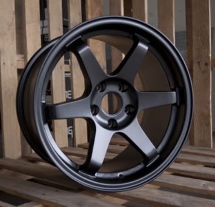 ES220 4X114.3 +22 MATT BLACK WHEEL FIT HONDA ACCORD NISSAN 240SX