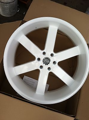 24 U2 55 WHITE 6X135 RIMS TIRES FORD F150 NAVIGATOR 305 35 24