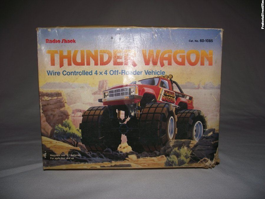 NIB Vintage Radio Shack Thunder Wagon Remote Control 4x4 Off Roader RC