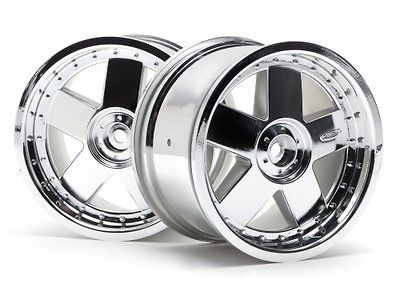 HPI SAVAGE X 4.6 REVERSE 3007 GT 5 WHEEL CHROME (83X56mm/2pcs