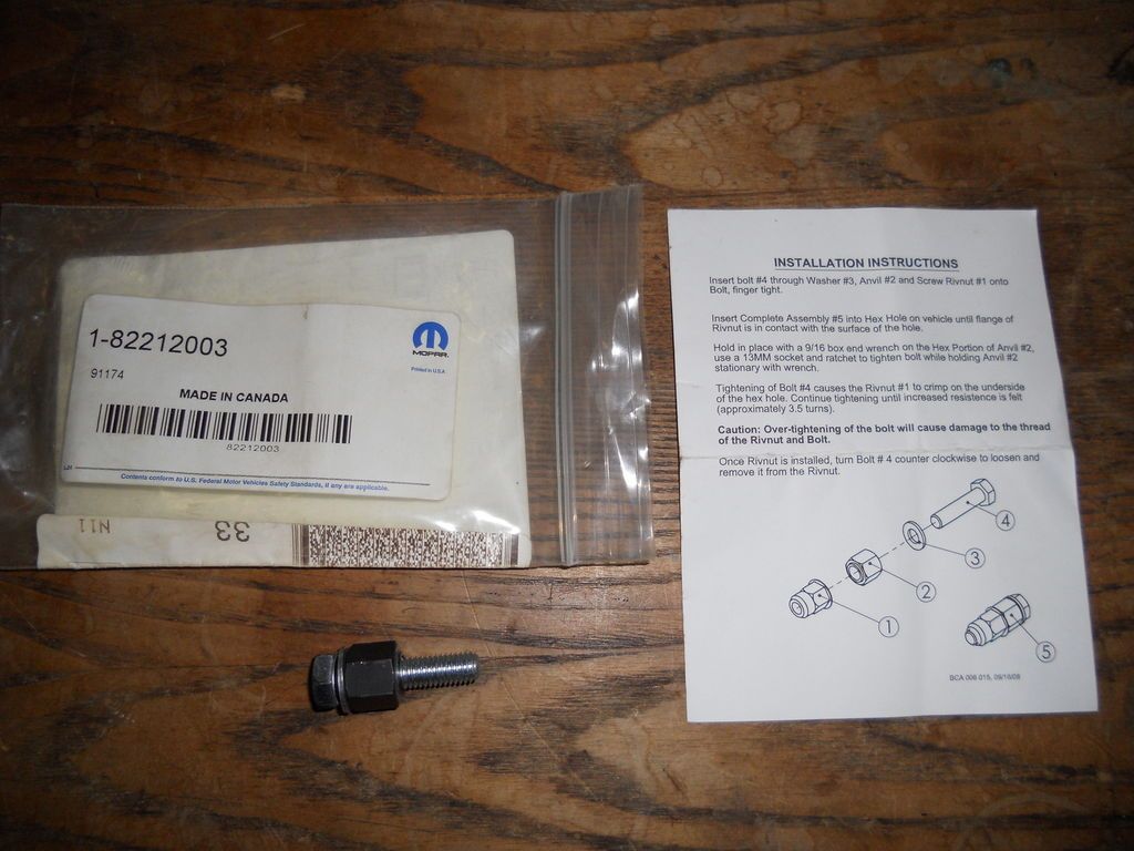 2009 2012 Ram 1500 M8 Riv Nut Collapsing Tool (for side steps