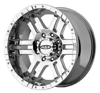 Chrome Moto Metal MO951 5x5  12 Rims Nitto Terra Grappler 265/70/17