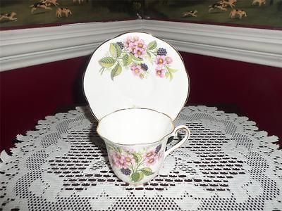 CLARE BONE CHINA TEA CUP AND SAUCER DUO ENGLAND GOLD GILT