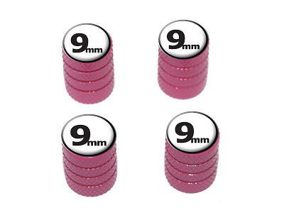 9mm Gun Weapon Bullet   Tire Rim Valve Stem Caps   Pink