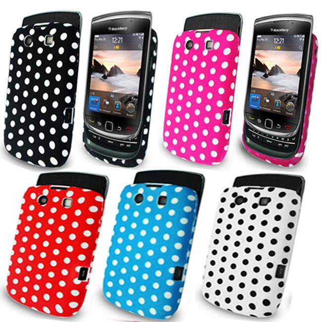 Stylish Polka Dots Series Soft Silicone Rubber Gel Mobile Phone Back