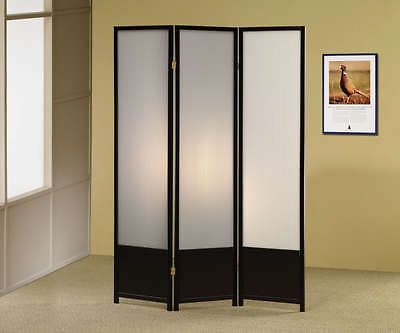 Coaster Black Finish 3 Panel Folding Screen 900120