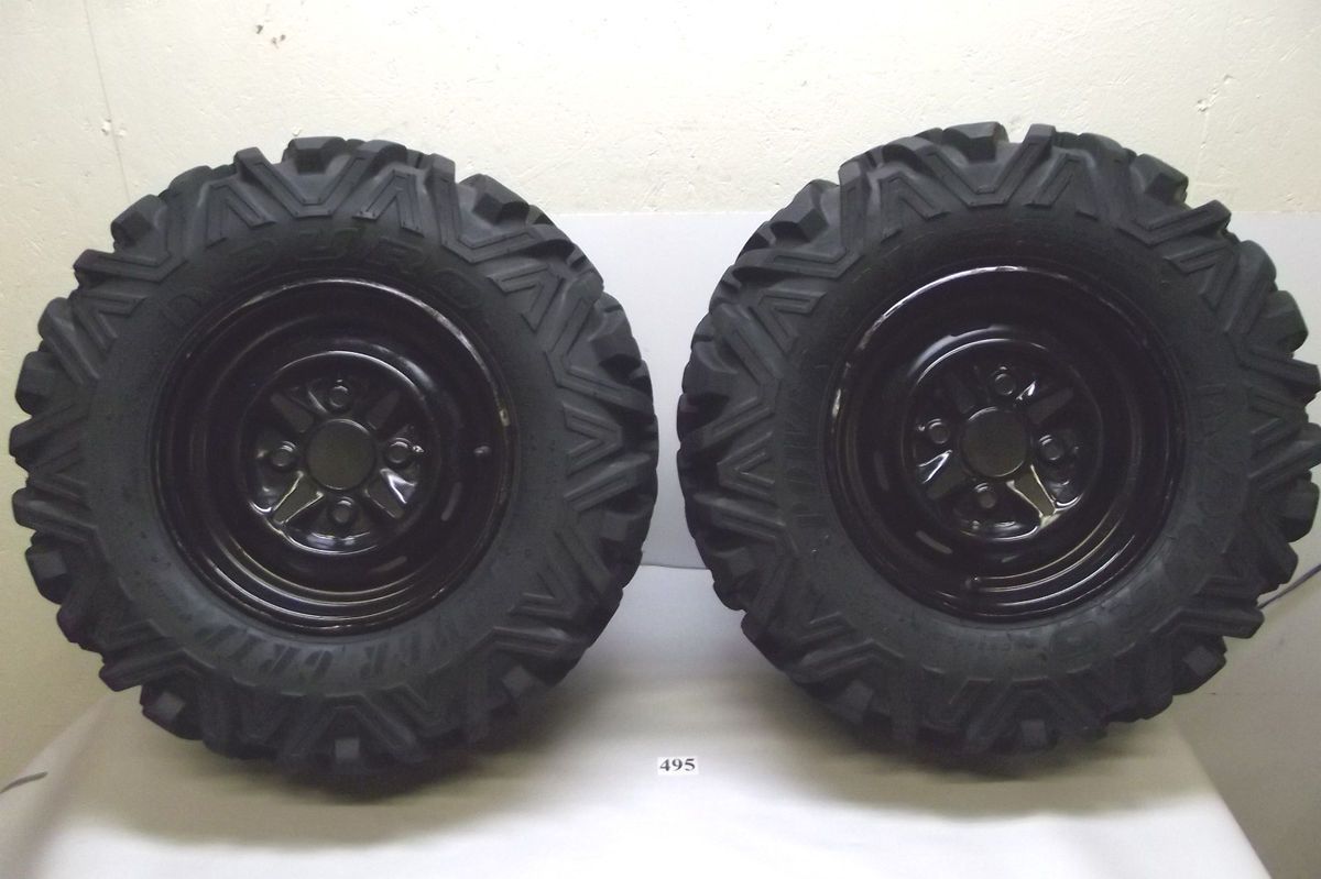 Grizzly 400 YFM400 YFM4FGW 4x4 ATV Rear Tires Wheels 2007 07