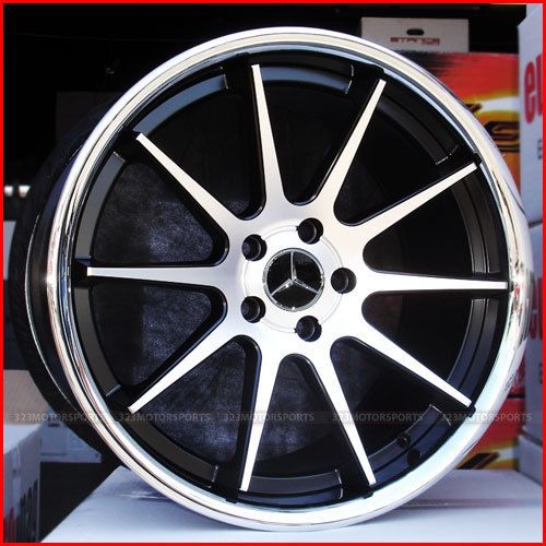 19 inch Rims BMW Wheels Euromag EM10 325 328 330 335 Blackmachchrlip