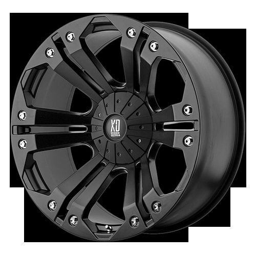 18 XD XD778 Monster Matte Black Rims Nitto Trail Grappler Tires 35x12
