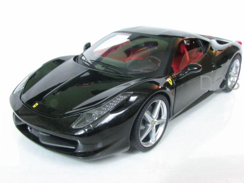 Hot Wheels 2011 Elite Ferrari 458 Italia Black 1 18