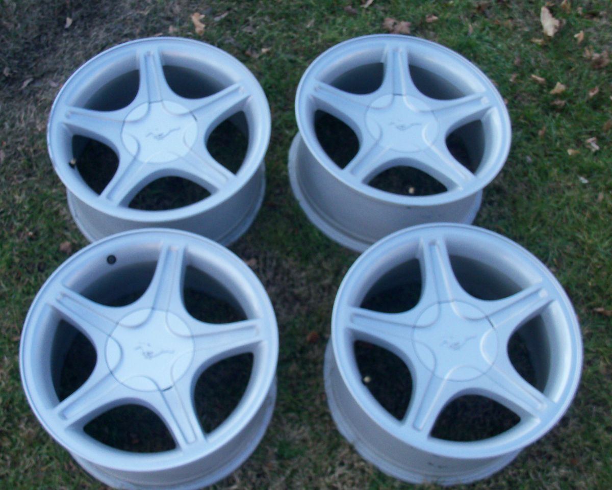 1999 2004 FORD MUSTANG 17 WHEELS RIMS STOCK OEM FACTORY 17x8 SET 4