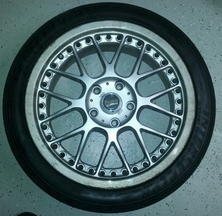 5Zigen Heidfeld Mesh 17 inch rims with tires Interceptor 215 45ZR17