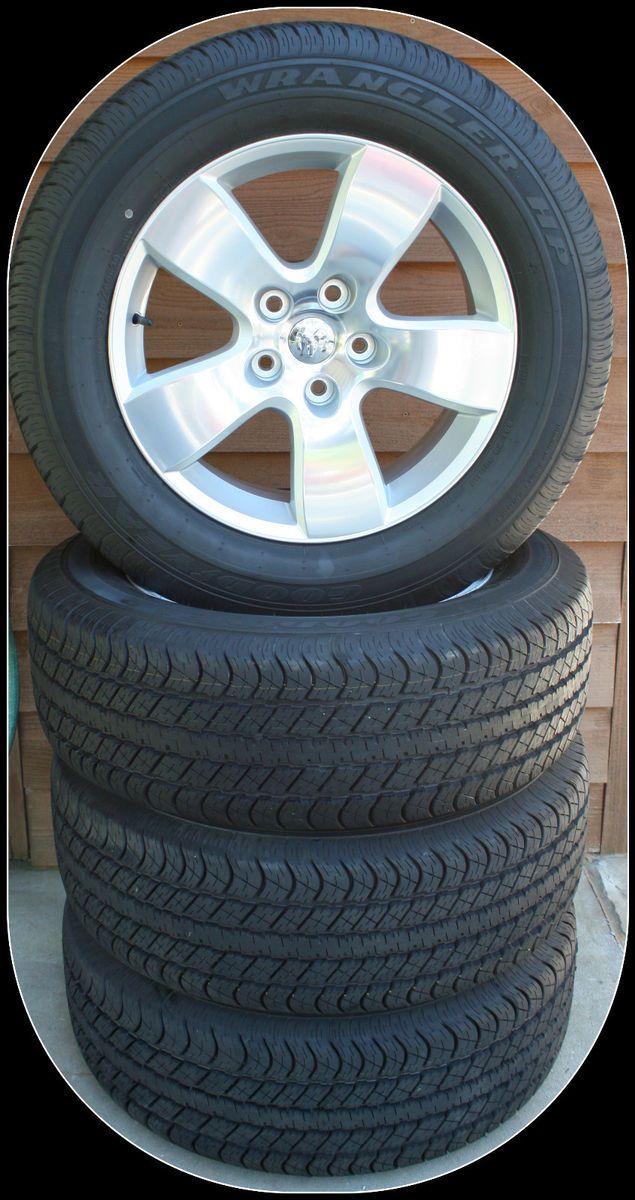 2012 Dodge RAM 1500 Polished 20 Wheels Goodyear Wrangler 265 70R20