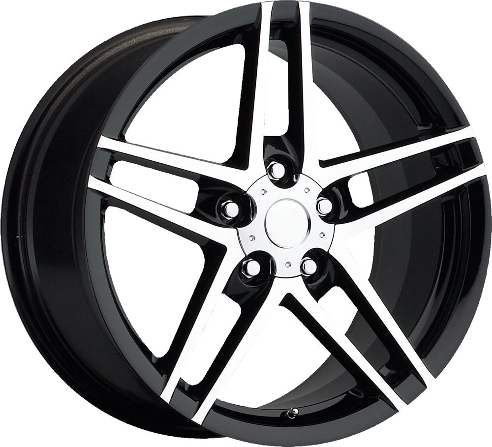 Machine Face Fits C6 Z06 and Grand Sport Corvette Wheels Rims