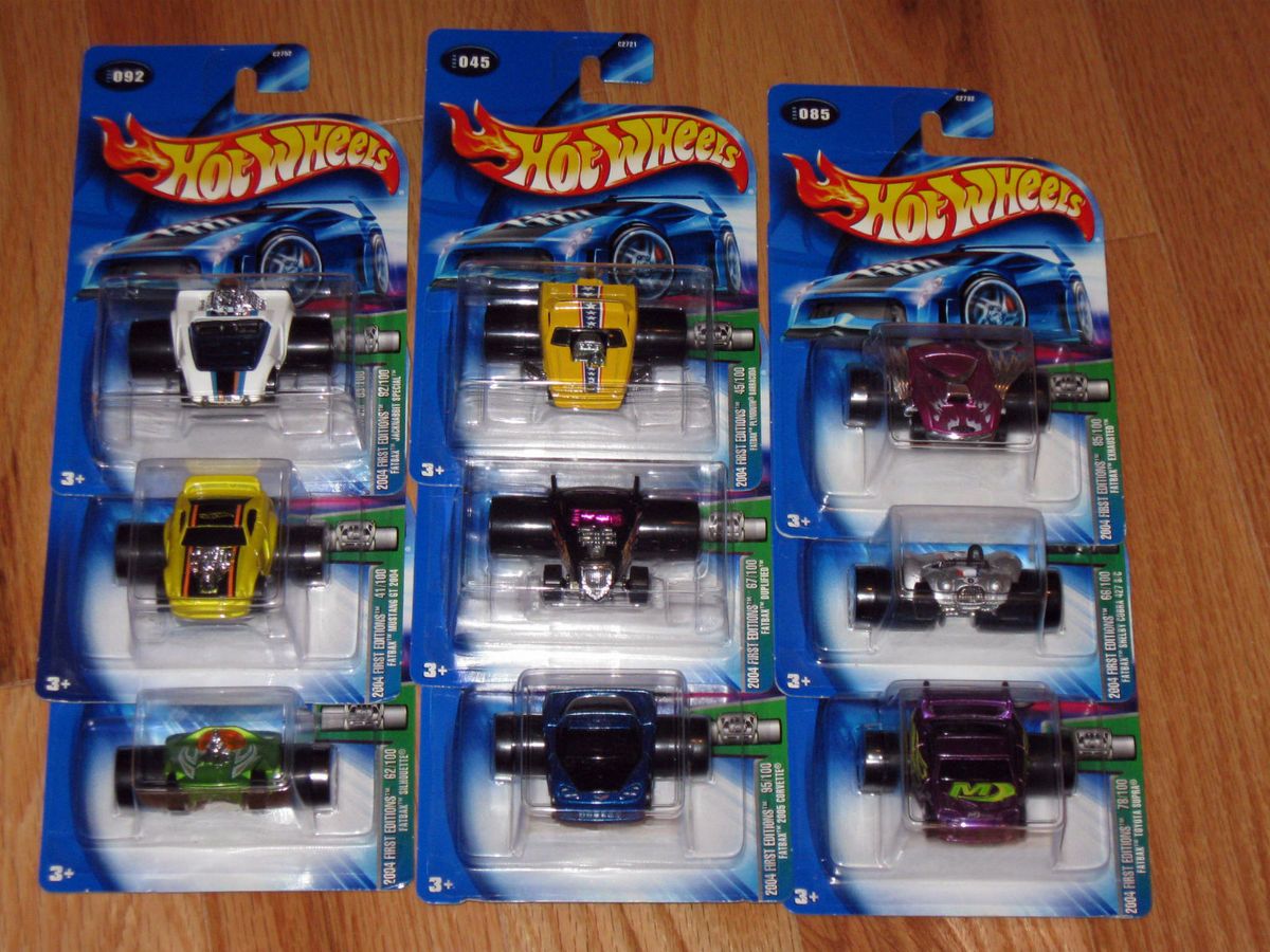 Hot Wheels Diecast Cars 1 64 Scale Lot of 9 FATBAX Shelby First