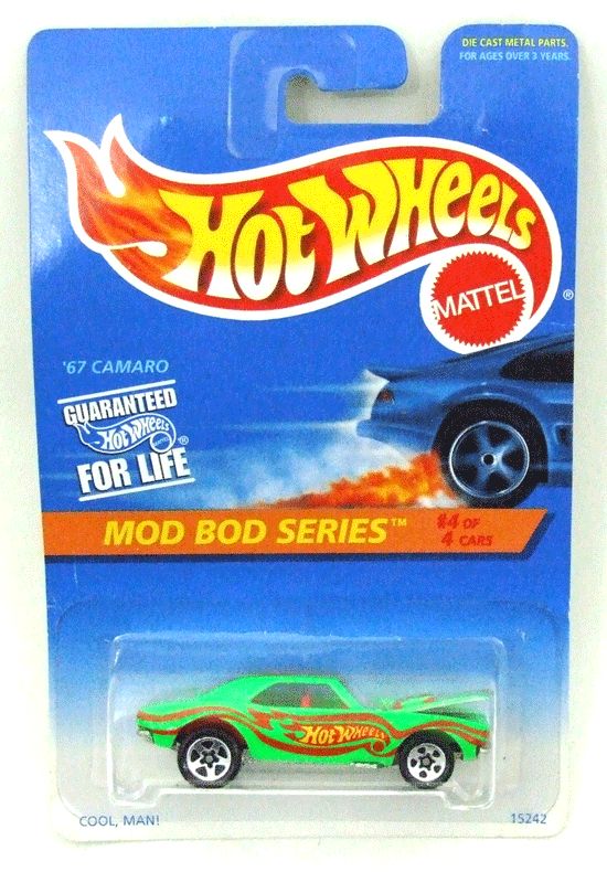 1995 Hot Wheels Mod Bod Series 67 Camaro 4 4 Chevy 399 Green