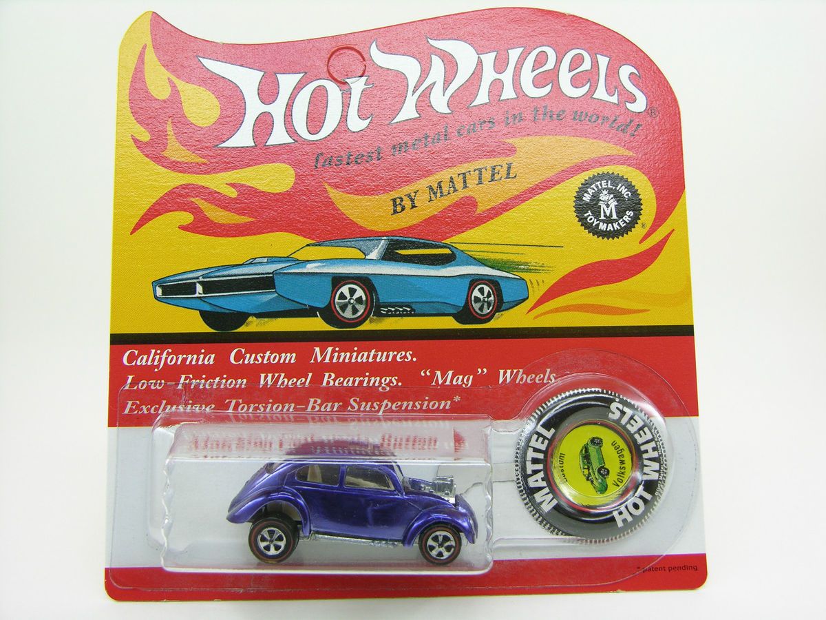 1968 Purple US Custom VW BP Mattel Hot Wheels Redline