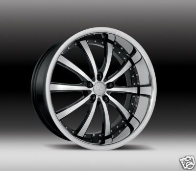 22 Fox RS Futura Black Alloy Wheels Mercedes