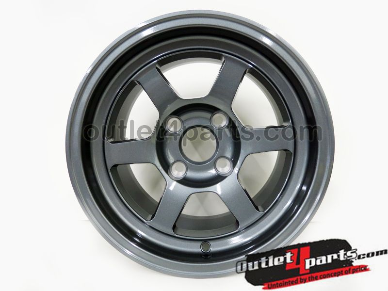 V2 COMPETITION WHEELS GUNMETAL DRAG 13X8 20 4X100 INTEGRA MIATA CIVIC