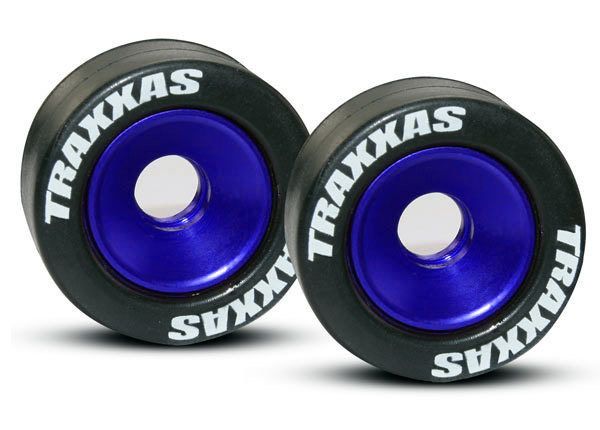 Traxxas 5186A Aluminum Wheelie Bar Wheels Rustler VXL