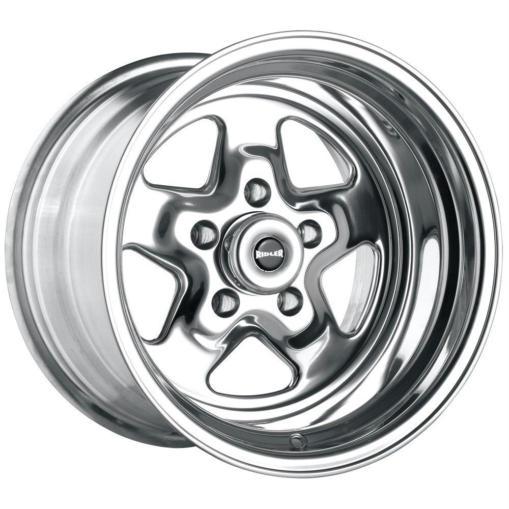 17 inch Ridler 655 Polished Wheels Rims 5x114 3 Fairlane Galaxie