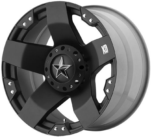 KMC XD Series Rockstar Black Wheels Rims 5x127 Jeep Wrangler JK