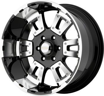 18 inch x10 DIAMO 17 Karat Black Wheels Rims 8x170 Ford F250 F350