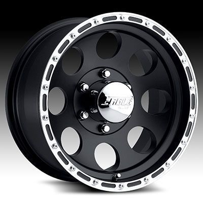 Eagle Series 185 Black w Superfinish Ring 8x170 Wheels Rims