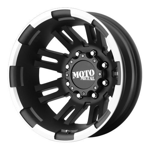  MO963 DUALLY REAR MO96366087794N 16X6 94MM 8X170 M BLACK MACH RIM