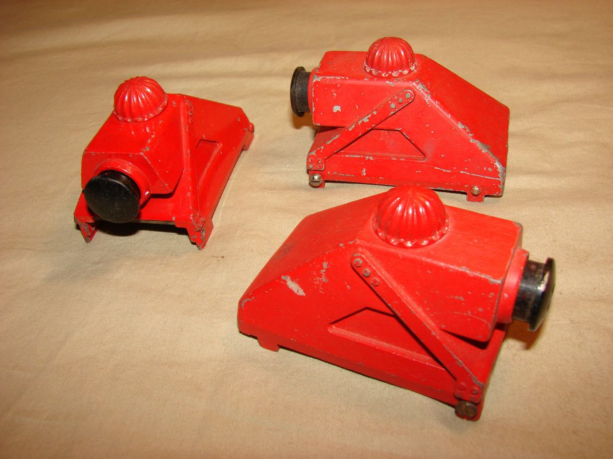 Lionel Three 260 Red Lighted Bumpers