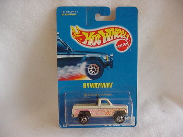 MATTEL HOT WHEELS 1991 ISSUE 220 CHEVY BYWAYMAN PICKUP WHITE BLACK BED