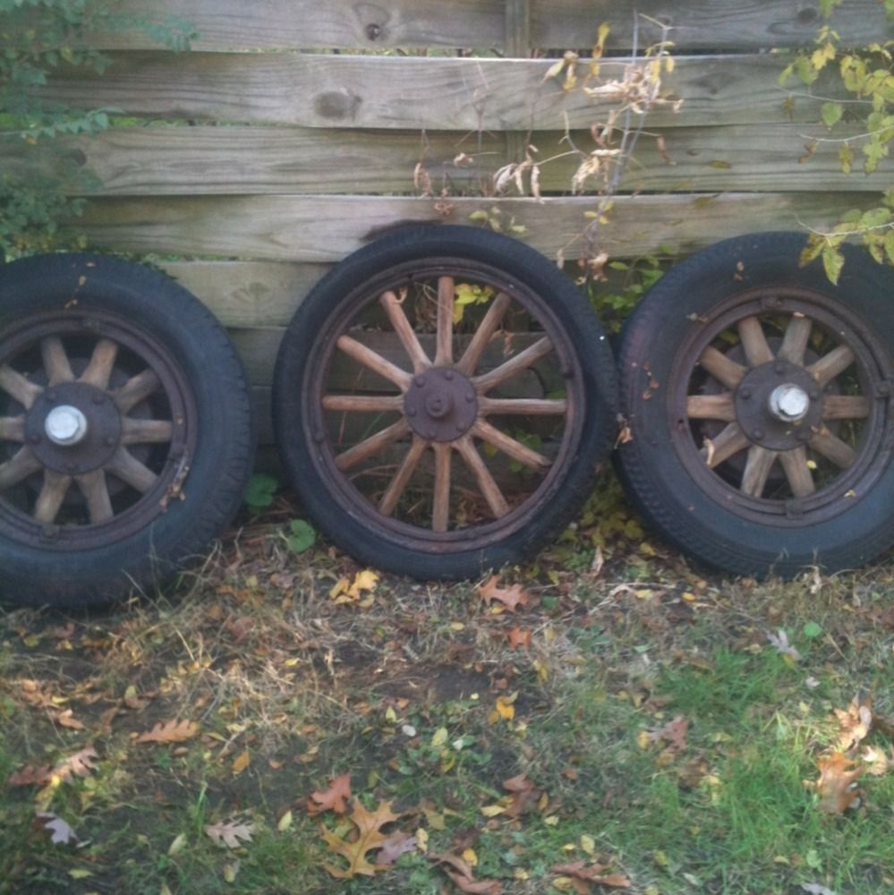 Antique Oldsmobile Wooden Car Wheels Rims old gmc wood wagon wheels
