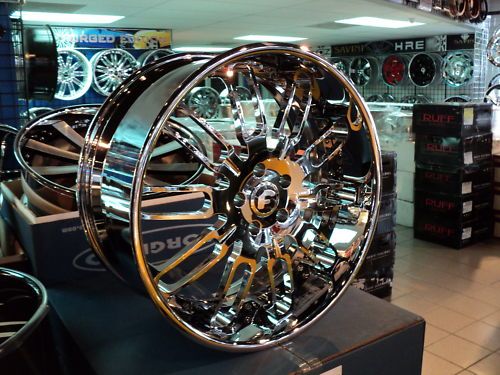 22 Forgiato Taglio Chrome Wheels Lexus LS460