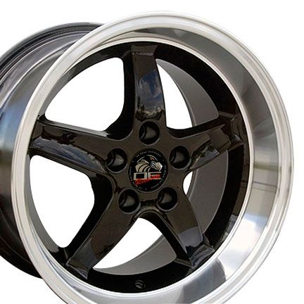 17 9 10 5 Black Cobra Wheels Rims Fit Mustang® 94 04