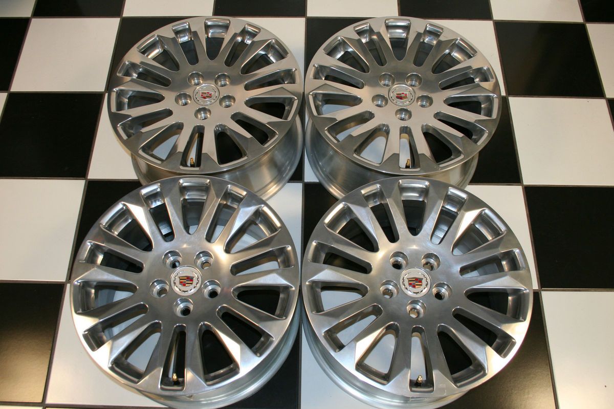 Cadillac cts Factory 18 Polished Wheels Rims 4681 Set of 4