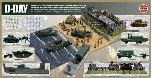 72 D DAY Diorama mit vielen Modellen von Airfix